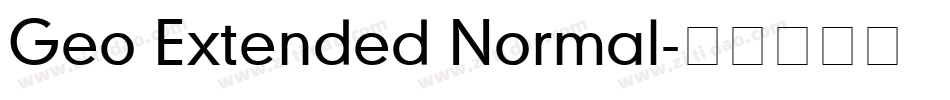 Geo Extended Normal字体转换